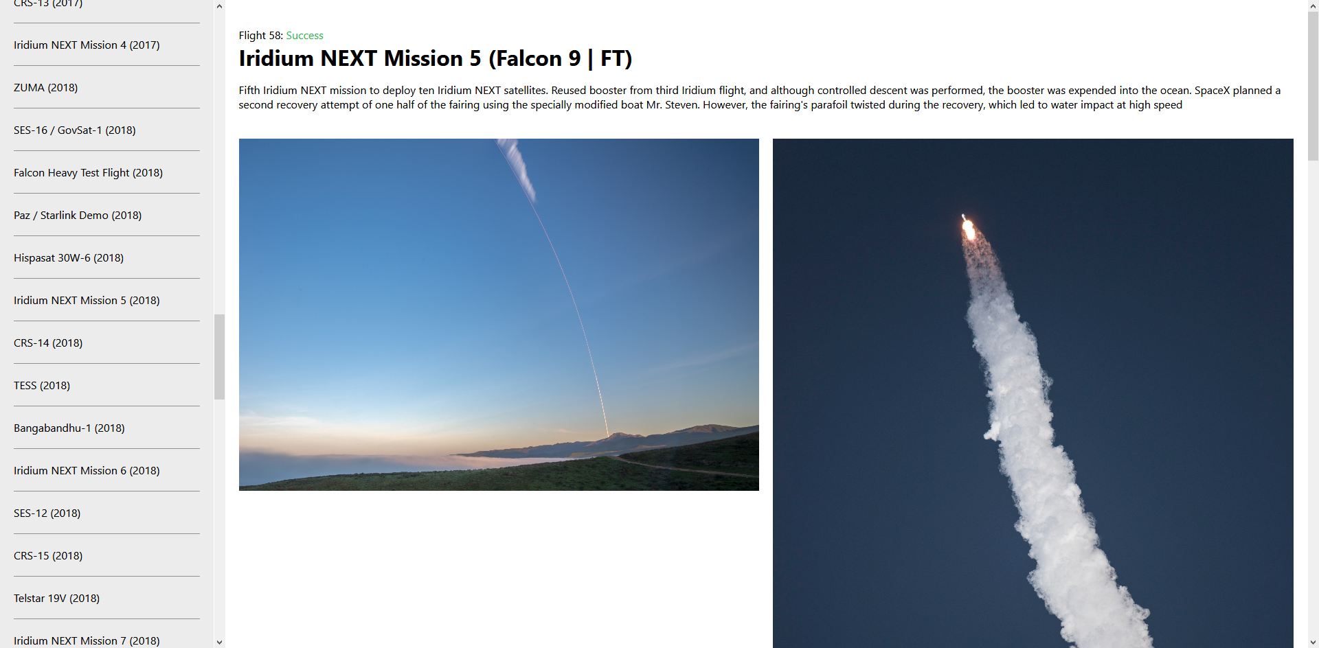 spacex-graphql Mission example 3